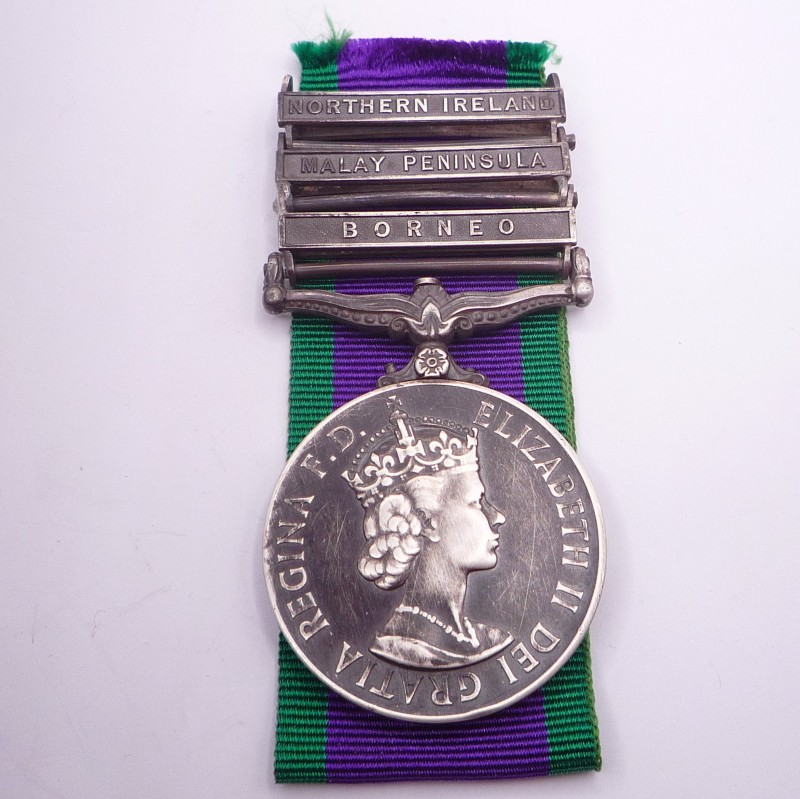 campaign service medal 3 clasps