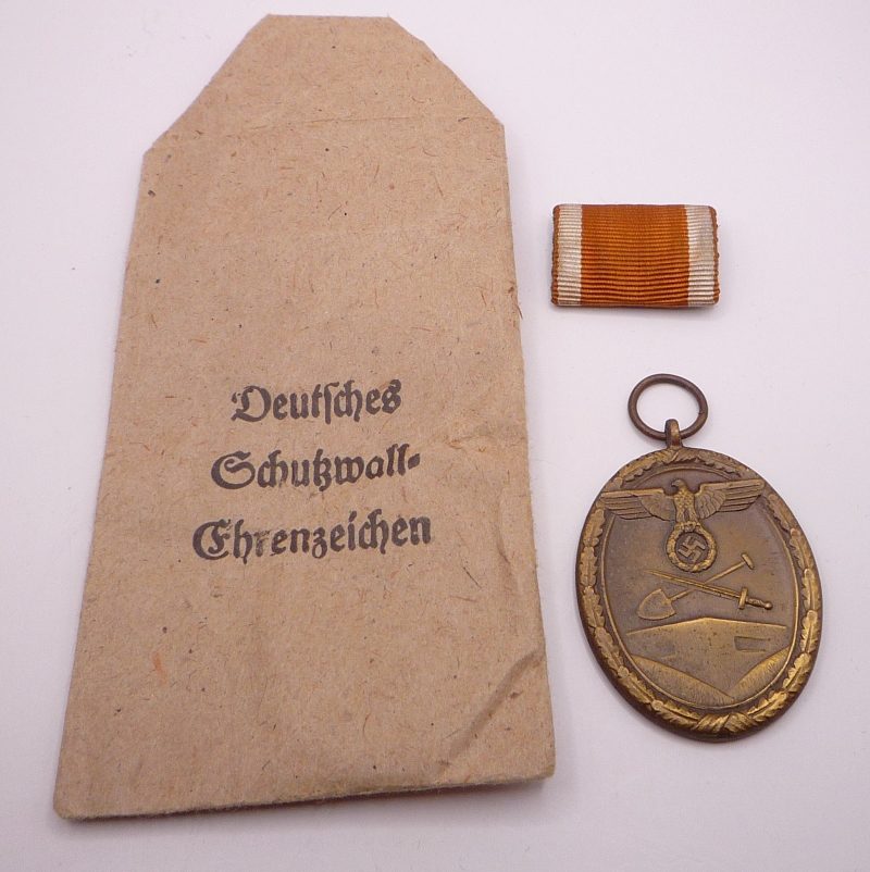 german ww2 west wall medal 